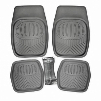 Коврик салона SKYWAY Rain-2 5пр. Ванночка Полиуретановый Серый (п:69*48см,с:26*60см,з:48*48см)